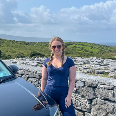 Kate exploring the Wild Atlantic Way