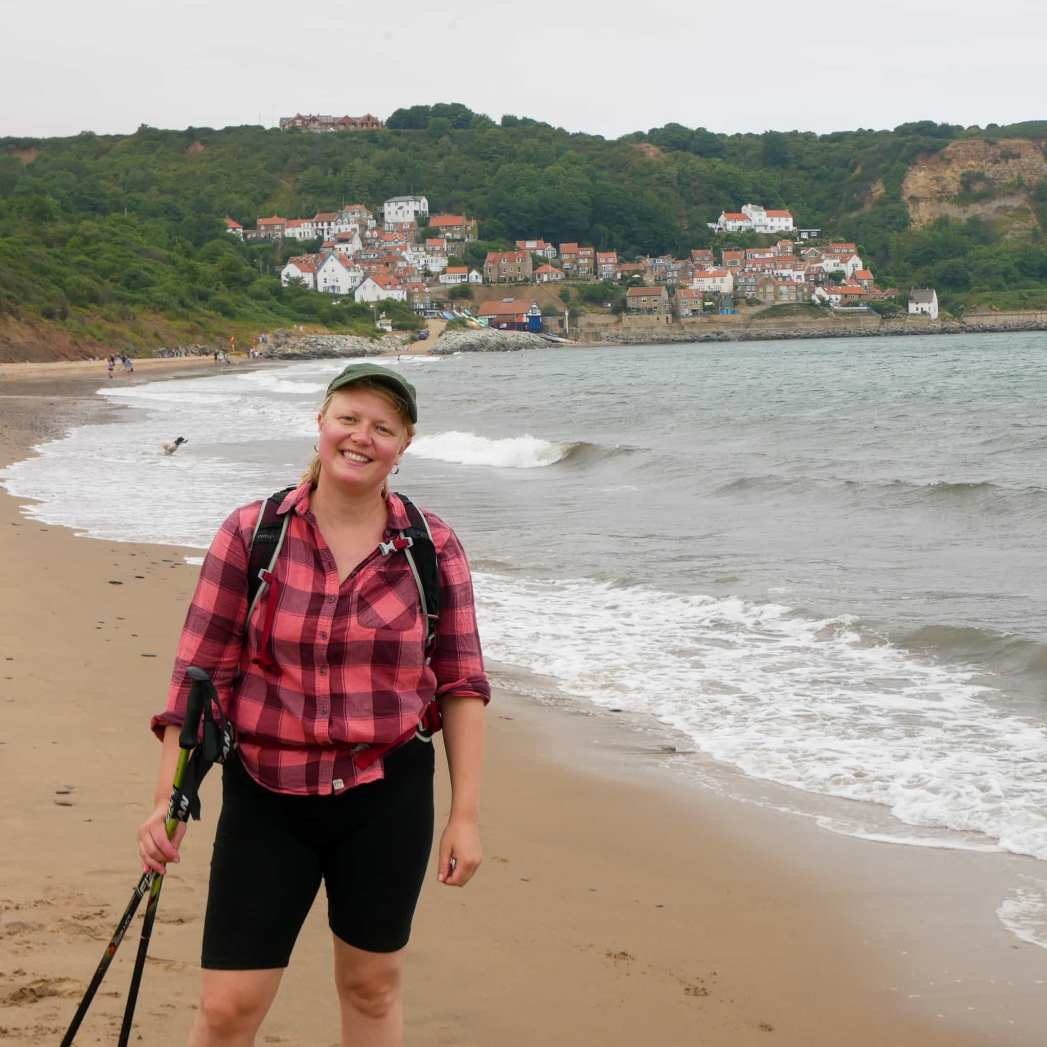 Sine from Absolute Escapes walking the Cleveland Way, which overlaps with the King Charles III England Coast Path